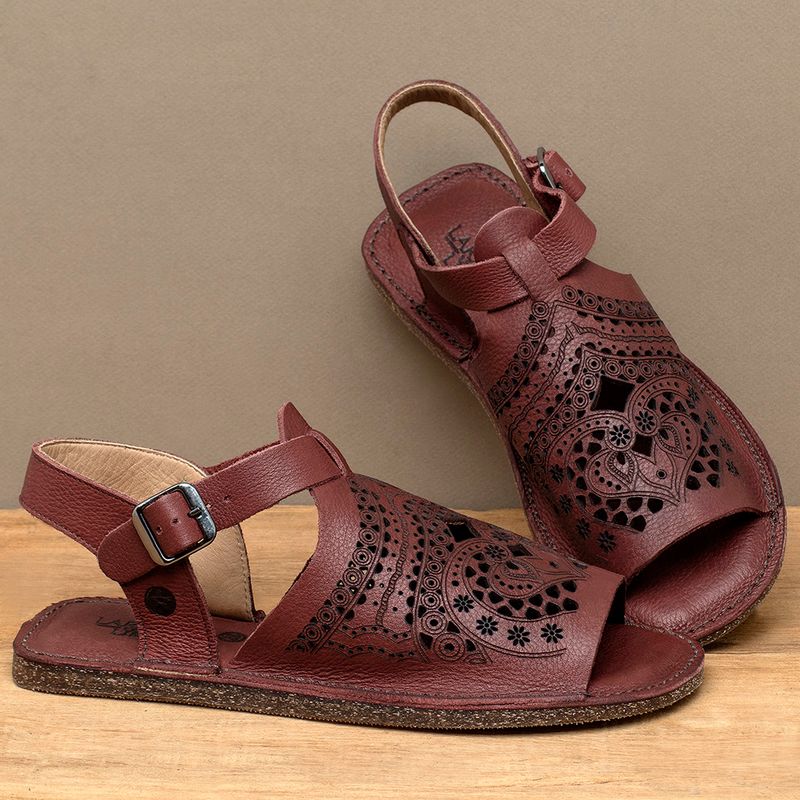 Laranja_Lima_Shoes_Sapatos_Femininos__-Sandalia-Rasteira---Flat-em-Couro-Vermelho---Codigo---156028_3