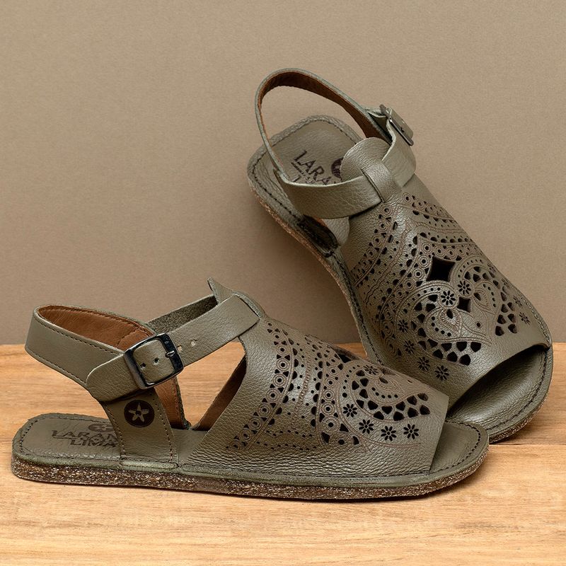 Laranja_Lima_Shoes_Sapatos_Femininos__-Sandalia-Rasteira---Flat-em-Couro-Musgo---Codigo---156028_3