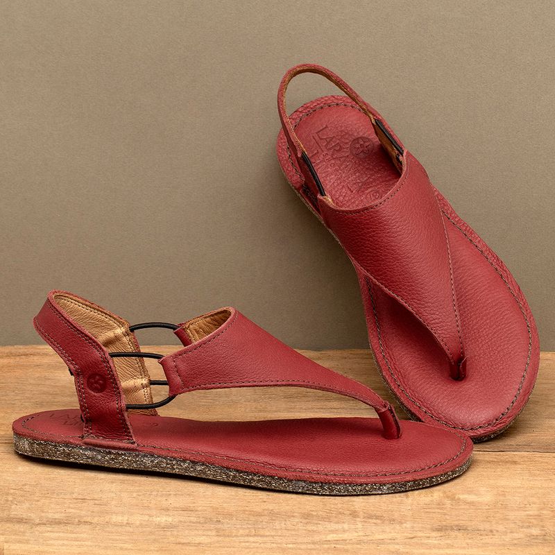 Laranja_Lima_Shoes_Sapatos_Femininos__-Sandalia-Rasteira---Flat-em-Couro-Vermelho---Codigo---156062_3