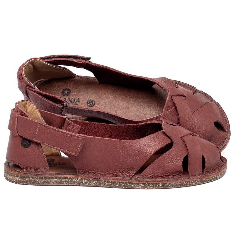 Laranja_Lima_Shoes_Sapatos_Femininos__-Sandalia-Rasteira---Flat-em-Couro-Vermelho---Codigo---156027_1