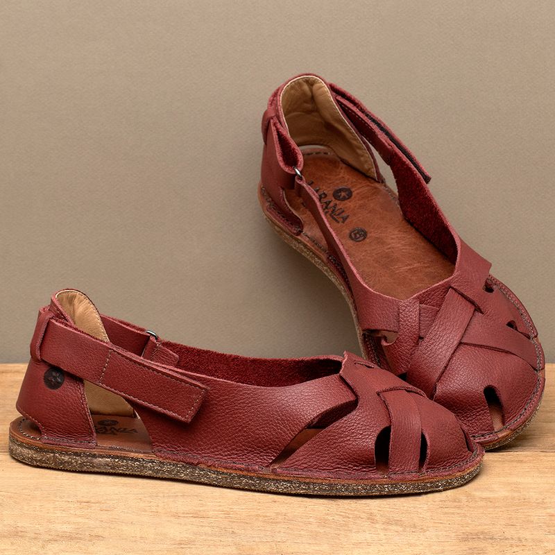Laranja_Lima_Shoes_Sapatos_Femininos__-Sandalia-Rasteira---Flat-em-Couro-Vermelho---Codigo---156027_3