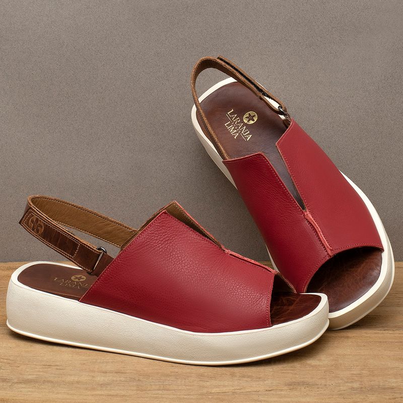 Laranja_Lima_Shoes_Sapatos_Femininos__-Sandalia---Boho-Salto-de-4-cm-em-Couro-Vermelho---Codigo---3917_3