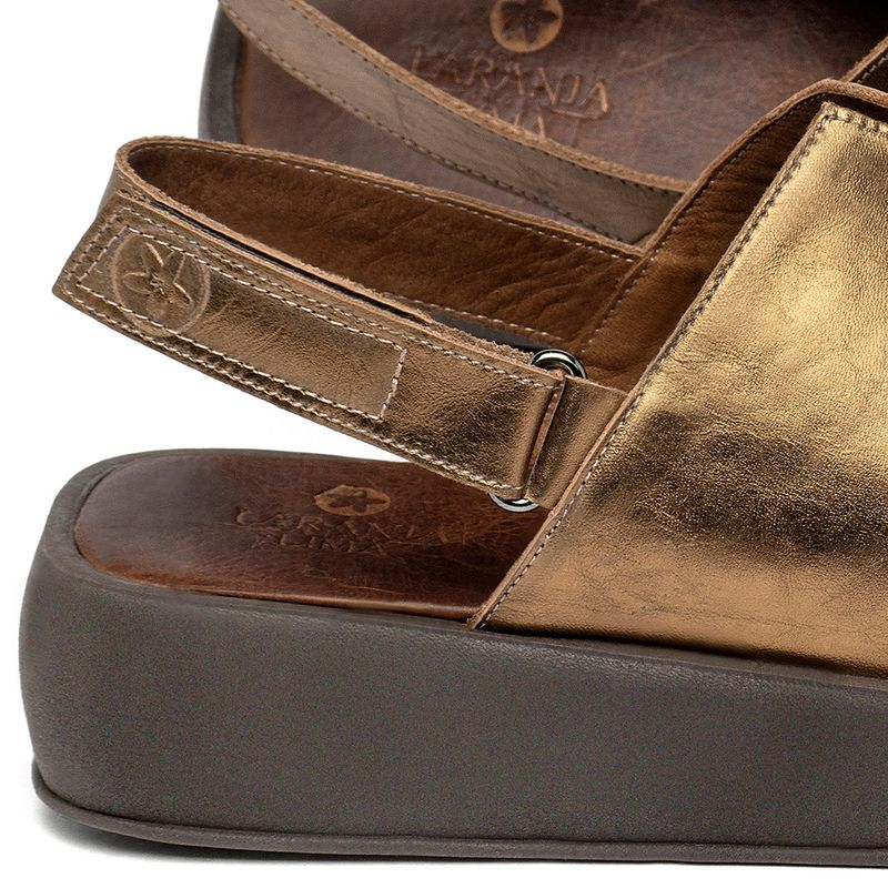 Laranja_Lima_Shoes_Sapatos_Femininos__-Sandalia---Boho-Salto-de-4-cm-em-Couro-Metalizado---Codigo---3917_5