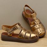Laranja_Lima_Shoes_Sapatos_Femininos__-Sandalia---Boho-Salto-de-4-cm-em-Couro-Metalizado---Codigo---3973_4