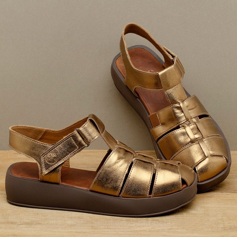 Laranja_Lima_Shoes_Sapatos_Femininos__-Sandalia---Boho-Salto-de-4-cm-em-Couro-Metalizado---Codigo---3973_4