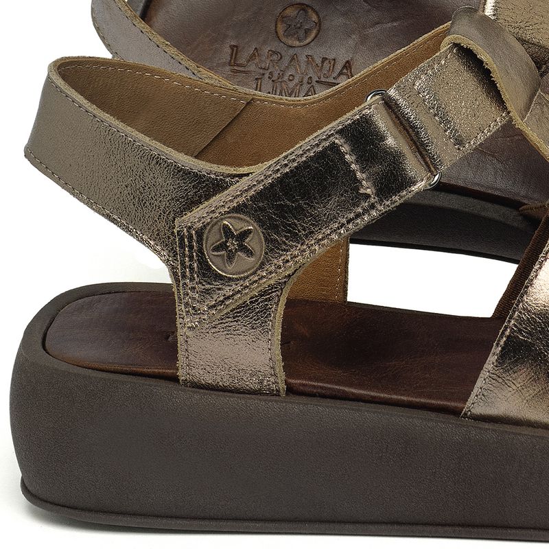 Laranja_Lima_Shoes_Sapatos_Femininos__-Sandalia---Boho-Salto-de-4-cm-em-Couro-Metalizado---Codigo---3973_5