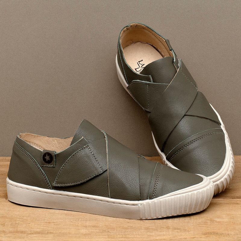 Laranja_Lima_Shoes_Sapatos_Femininos__-Tenis---Cano-Baixo-em-Couro-Musgo---Codigo---153066_3