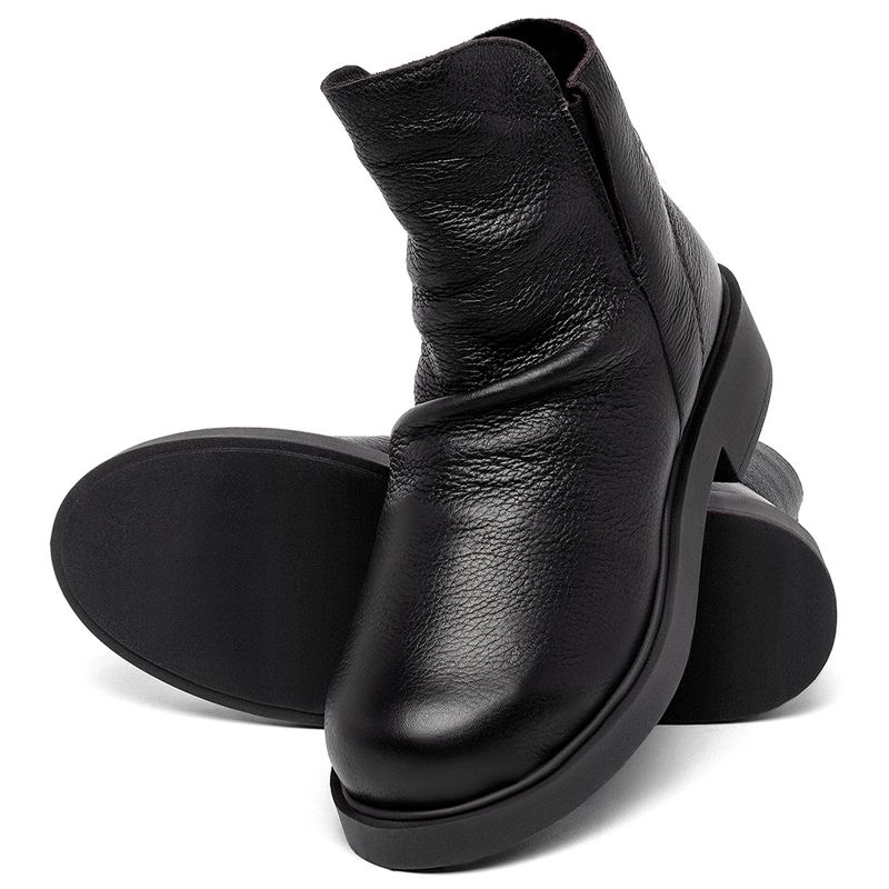 Laranja_Lima_Shoes_Sapatos_Femininos__-Bota---Cano-Curto-Salto-de-2-cm-em-Couro-Preto---Codigo---156094_2
