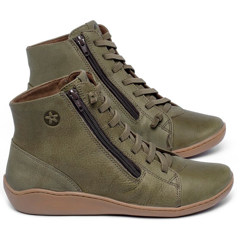 Laranja_Lima_Shoes_Sapatos_Femininos__-Tenis---Cano-Alto-em-Couro-Verde---Codigo---139082_1