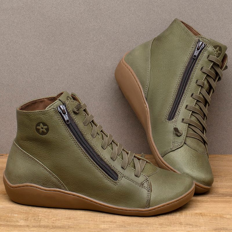 Laranja_Lima_Shoes_Sapatos_Femininos__-Tenis---Cano-Alto-em-Couro-Verde---Codigo---139082_3