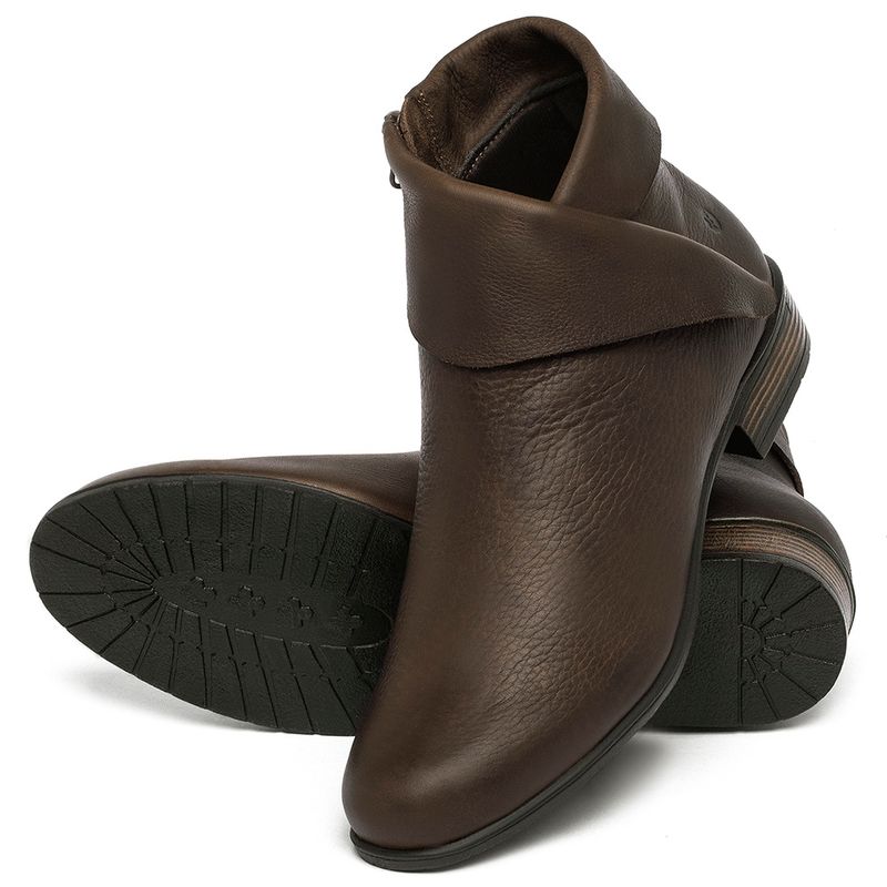 Laranja_Lima_Shoes_Sapatos_Femininos__-Bota---Cano-Curto-Salto-de-2-cm-em-Couro-Cafe---Codigo---152007_2