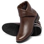 Laranja_Lima_Shoes_Sapatos_Femininos__-Bota---Cano-Curto-Salto-de-2-cm-em-Couro-Cafe---Codigo---152007_2