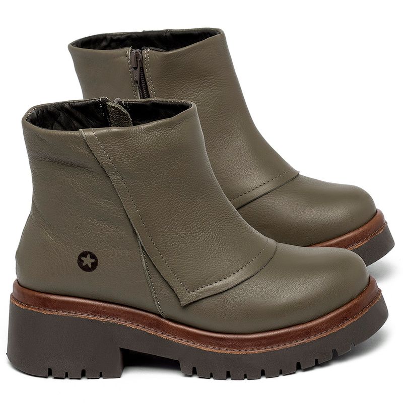 Laranja_Lima_Shoes_Sapatos_Femininos__-Bota---Cano-Curto-Salto-de-4-cm-em-Couro-Musgo---Codigo---153085_1