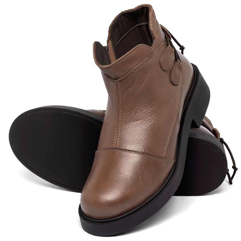 Laranja_Lima_Shoes_Sapatos_Femininos__-Bota---Cano-Curto-Salto-de-2-cm-em-Couro-Marrom---Codigo---156092_2
