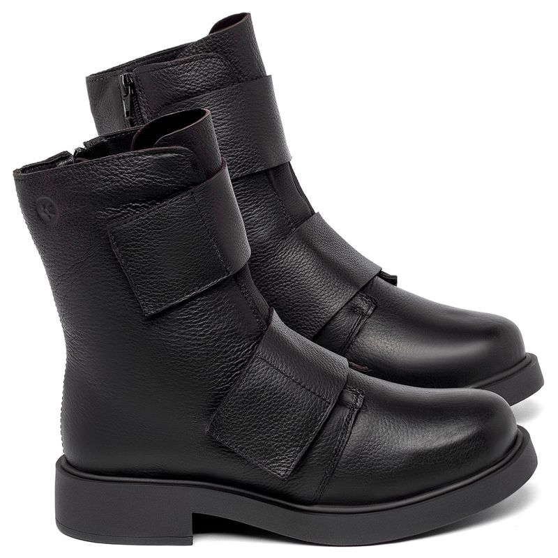Laranja_Lima_Shoes_Sapatos_Femininos__-Bota---Cano-Medio-Salto-de-2-cm-em-Couro-Preto---Codigo---156096_1