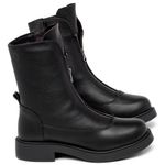 Laranja_Lima_Shoes_Sapatos_Femininos__-Bota---Cano-Medio-Salto-de-2-cm-em-Couro-Preto---Codigo---156100_1