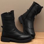 Laranja_Lima_Shoes_Sapatos_Femininos__-Bota---Cano-Medio-Salto-de-2-cm-em-Couro-Preto---Codigo---156100_3