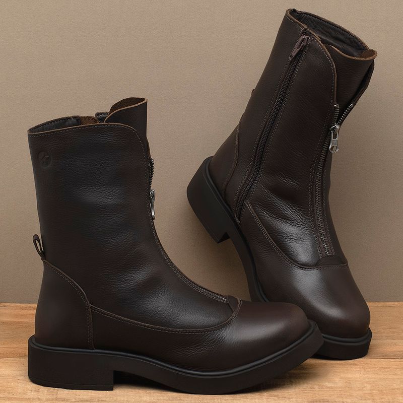 Laranja_Lima_Shoes_Sapatos_Femininos__-Bota---Cano-Medio-Salto-de-2-cm-em-Couro-Cafe---Codigo---156100_3