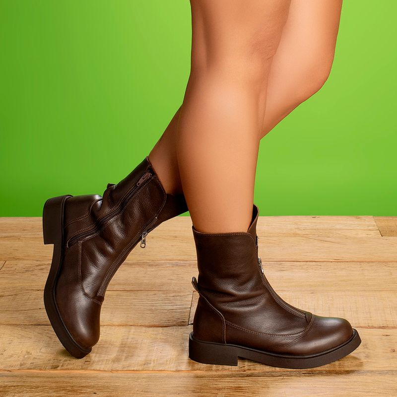 Laranja_Lima_Shoes_Sapatos_Femininos__-Bota---Cano-Medio-Salto-de-2-cm-em-Couro-Cafe---Codigo---156100_9