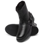 Laranja_Lima_Shoes_Sapatos_Femininos__-Bota---Cano-Curto-Salto-de-2-cm-em-Couro-Preto---Codigo---156105_2