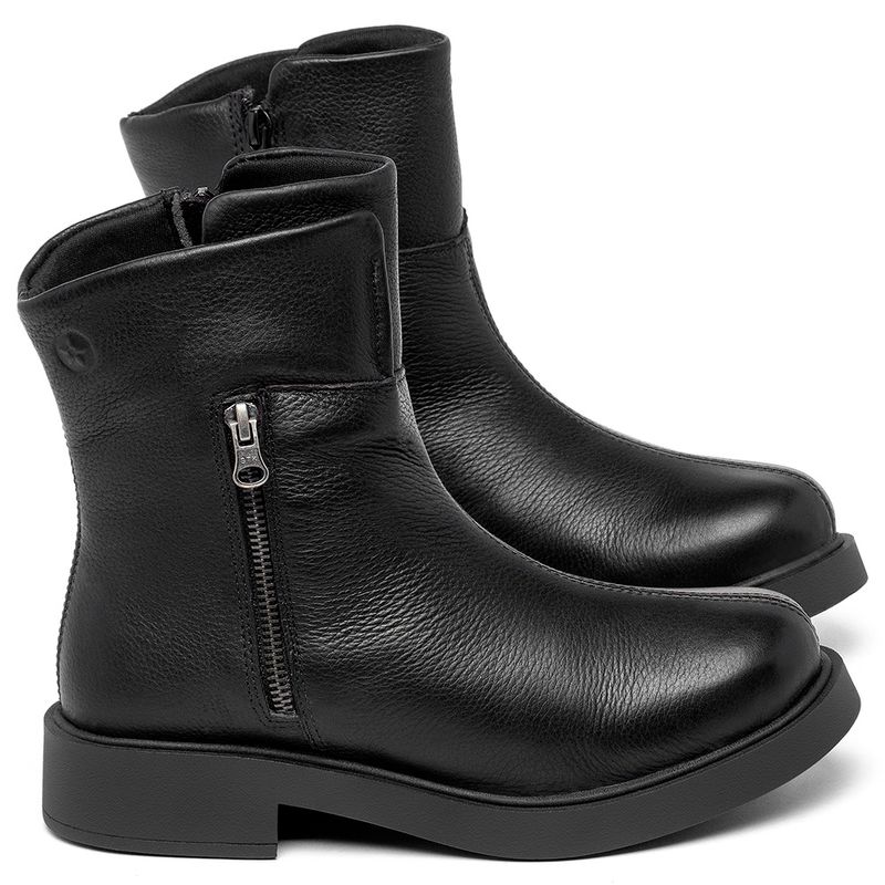 Laranja_Lima_Shoes_Sapatos_Femininos__-Bota---Cano-Curto-Salto-de-2-cm-em-Couro-Preto---Codigo---156097_1