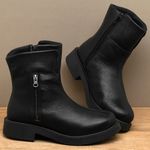 Laranja_Lima_Shoes_Sapatos_Femininos__-Bota---Cano-Curto-Salto-de-2-cm-em-Couro-Preto---Codigo---156097_3