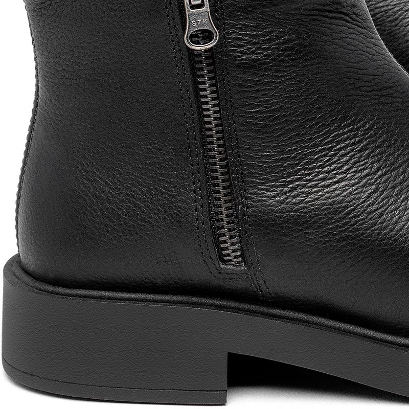 Laranja_Lima_Shoes_Sapatos_Femininos__-Bota---Cano-Curto-Salto-de-2-cm-em-Couro-Preto---Codigo---156097_6
