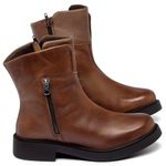 Laranja_Lima_Shoes_Sapatos_Femininos__-Bota---Cano-Curto-Salto-de-2-cm-em-Couro-Marrom---Codigo---156097_1
