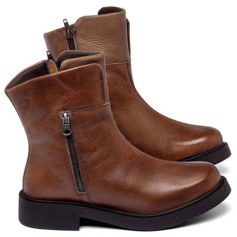 Laranja_Lima_Shoes_Sapatos_Femininos__-Bota---Cano-Curto-Salto-de-2-cm-em-Couro-Marrom---Codigo---156097_1