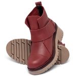 Laranja_Lima_Shoes_Sapatos_Femininos__-Bota---Cano-Curto-Salto-de-4-cm-em-Couro-Vermelho---Codigo---153026_2
