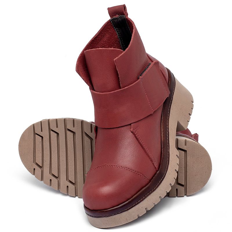 Laranja_Lima_Shoes_Sapatos_Femininos__-Bota---Cano-Curto-Salto-de-4-cm-em-Couro-Vermelho---Codigo---153026_2