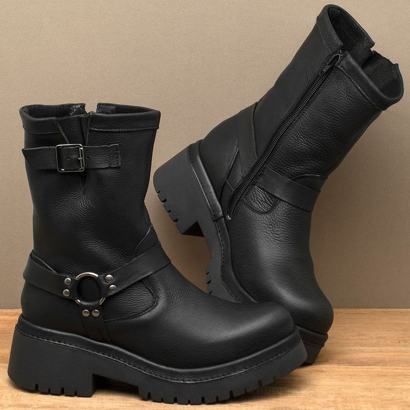 Laranja_Lima_Shoes_Sapatos_Femininos__-Bota---Cano-Medio-Salto-de-4-cm-em-Couro-Preto---Codigo---153056_3