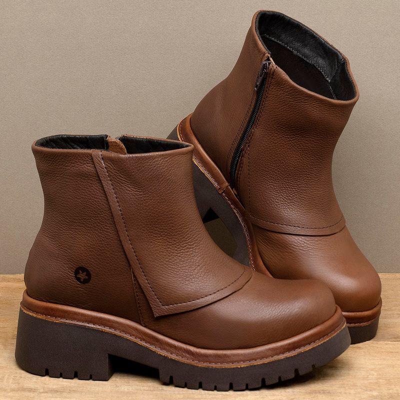 Laranja_Lima_Shoes_Sapatos_Femininos__-Bota---Cano-Curto-Salto-de-4-cm-em-Couro-Marrom---Codigo---153085_3