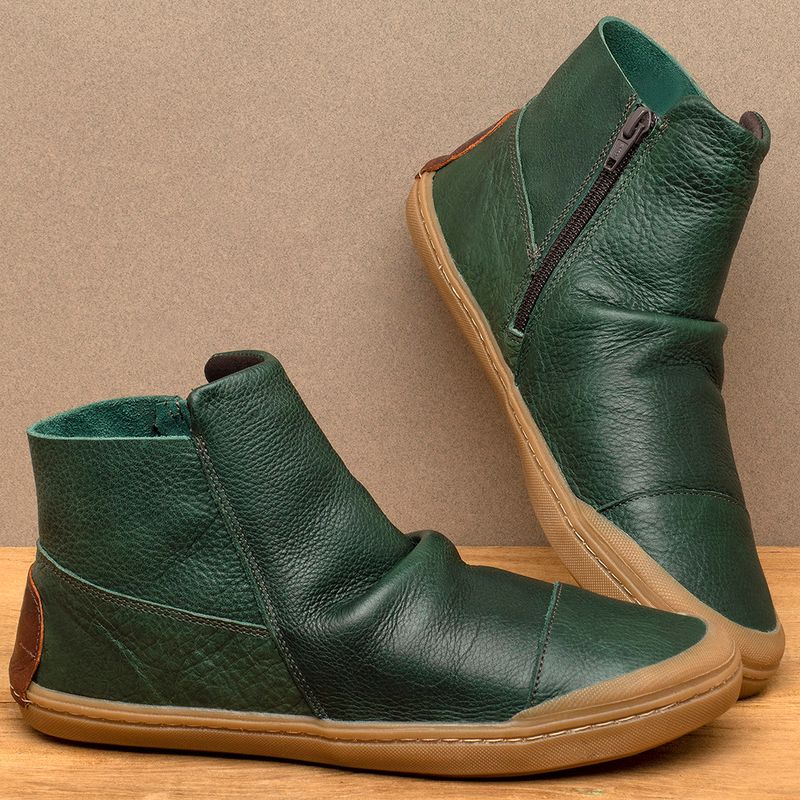 Laranja_Lima_Shoes_Sapatos_Femininos__-Tenis---Cano-Alto-em-Couro-Verde---Codigo---141189_3