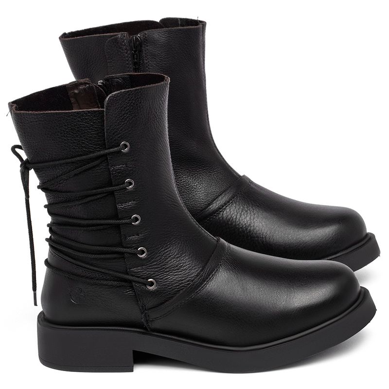 Laranja_Lima_Shoes_Sapatos_Femininos__-Bota---Cano-Medio-Salto-de-2-cm-em-Couro-Preto---Codigo---156095_1