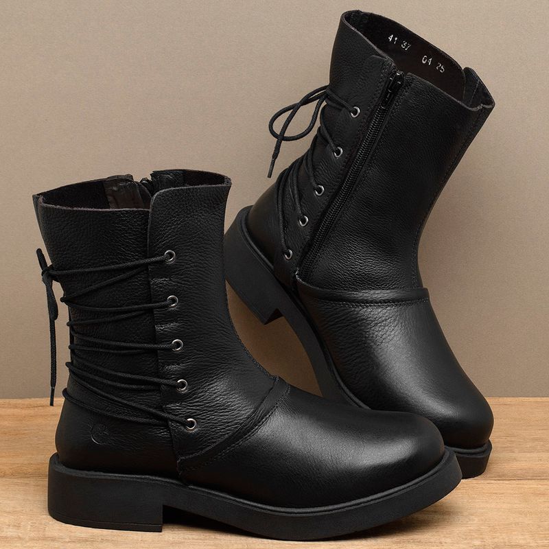 Laranja_Lima_Shoes_Sapatos_Femininos__-Bota---Cano-Medio-Salto-de-2-cm-em-Couro-Preto---Codigo---156095_3