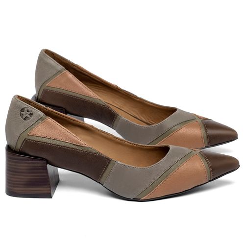 Scarpin   Bico Fino Salto de 5 cm em Couro Colorido - Codigo - 3839