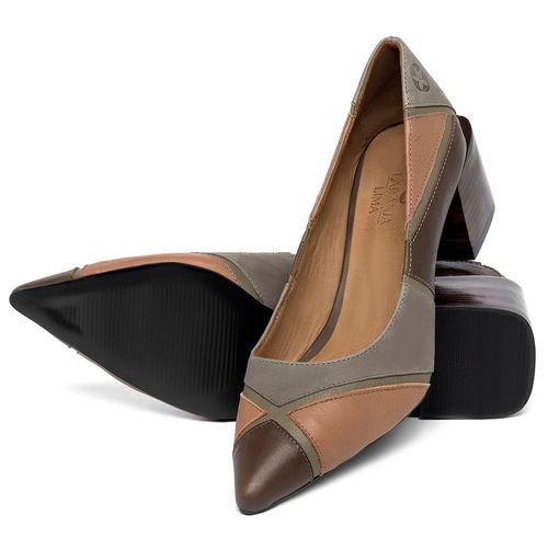 Scarpin   Bico Fino Salto de 5 cm em Couro Colorido - Codigo - 3839
