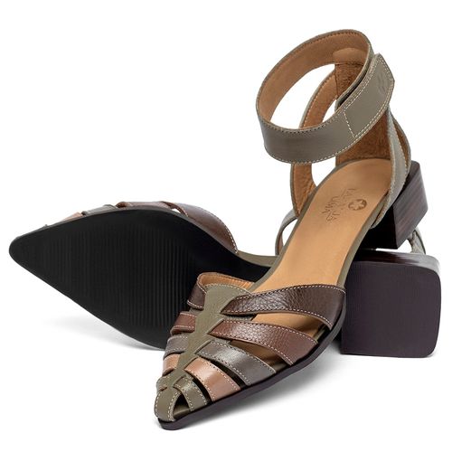 Scarpin   Bico Fino Salto de 3 cm em Couro Colorido - Codigo - 3901
