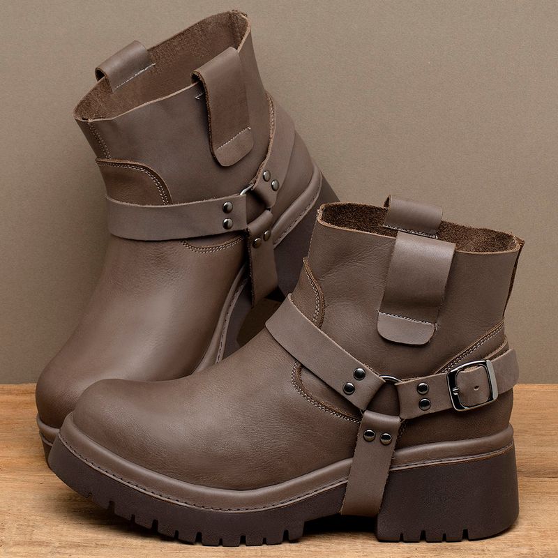 Laranja_Lima_Shoes_Sapatos_Femininos__-Bota---Cano-Curto-Salto-de-4-cm-em-Couro-Cinza---Codigo---153088_3