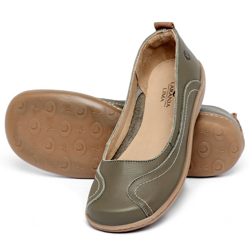 Laranja_Lima_Shoes_Sapatos_Femininos__-Sapatilha---Bico-Quadrado-em-Couro-Musgo---Codigo---9668_2