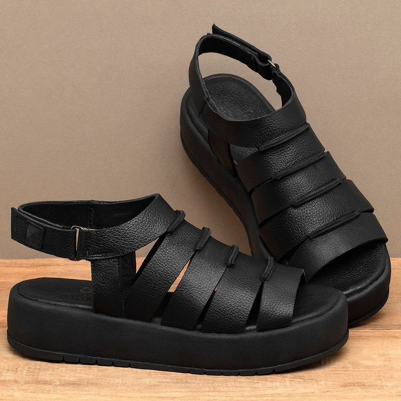 Laranja_Lima_Shoes_Sapatos_Femininos__-Sandalia---Boho-Salto-de-4-cm-em-Couro-Preto---Codigo---153086_3