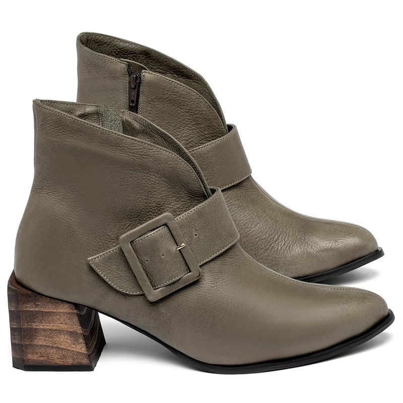 Laranja_Lima_Shoes_Sapatos_Femininos__-Bota---Cano-Curto-Salto-de-5-cm-em-Couro-Musgo---Codigo---9666_1