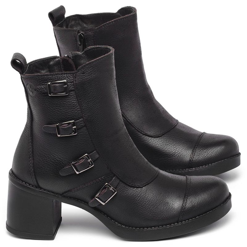 Laranja_Lima_Shoes_Sapatos_Femininos__-Bota---Cano-Curto-Salto-de-5-cm-em-Couro-Preto---Codigo---156109_1