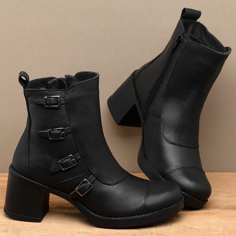 Laranja_Lima_Shoes_Sapatos_Femininos__-Bota---Cano-Curto-Salto-de-5-cm-em-Couro-Preto---Codigo---156109_3