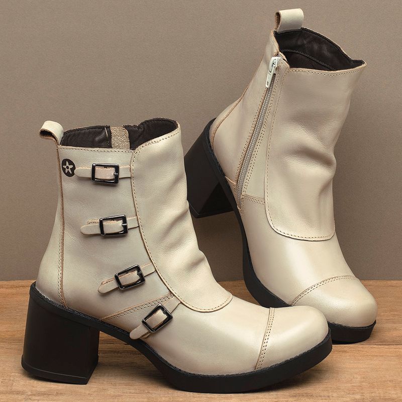 Laranja_Lima_Shoes_Sapatos_Femininos__-Bota---Cano-Curto-Salto-de-5-cm-em-Couro-Off-White---Codigo---156109_3