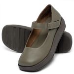Laranja_Lima_Shoes_Sapatos_Femininos__-Sapatilha---Bico-Quadrado-Salto-de-4-cm-em-Couro-Musgo---Codigo---3975_2