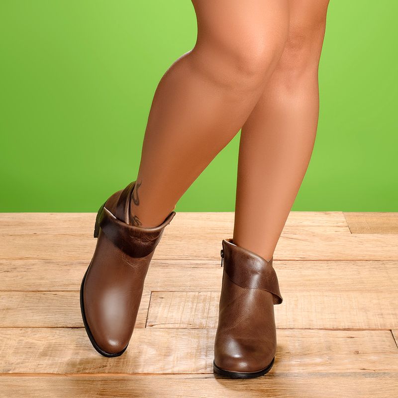 Laranja_Lima_Shoes_Sapatos_Femininos__-Bota---Cano-Curto-Salto-de-2-cm-em-Couro-Cafe---Codigo---152007_9