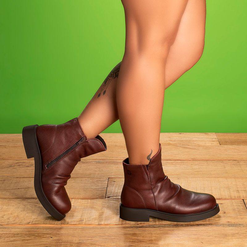 Laranja_Lima_Shoes_Sapatos_Femininos__-Bota---Cano-Curto-Salto-de-2-cm-em-Couro-Vinho---Codigo---156094_9