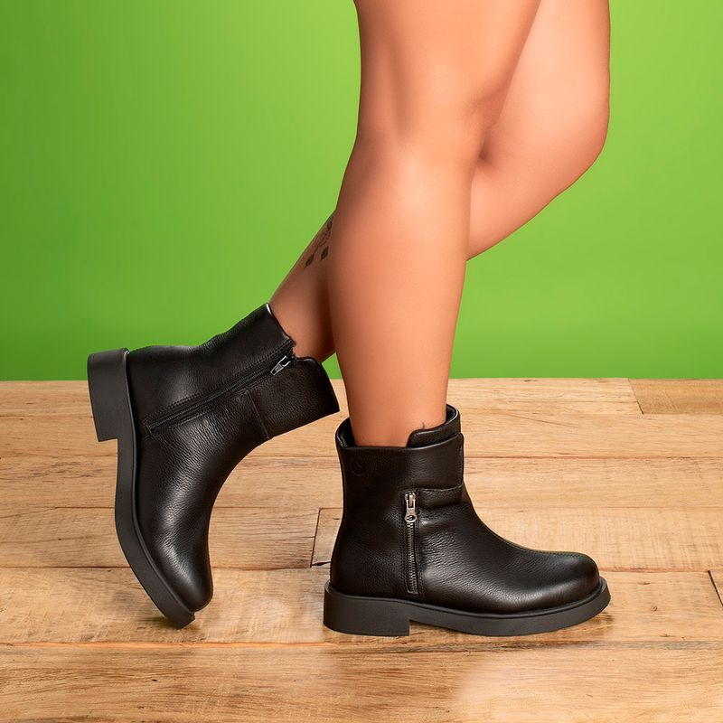 Laranja_Lima_Shoes_Sapatos_Femininos__-Bota---Cano-Curto-Salto-de-2-cm-em-Couro-Preto---Codigo---156097_9